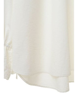 CRAFT STANDARD BOUTIQUE デシンフリル刺繍スリーブブラウス Off White