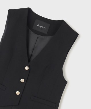 GRACE CONTINENTAL サテンコンビジレワンピース ブラック