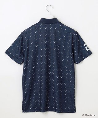 23区GOLF 【MEN】【吸水速乾/UVカット】ミッフィーフェイスポロシャツ ネイビー系5