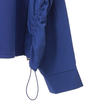 Green Parks リップルドッキングシャーリングプルオーバー Blue