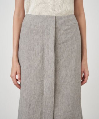 ATON LINEN RAMIE TOP | ペンシルスカート TOP GRAY