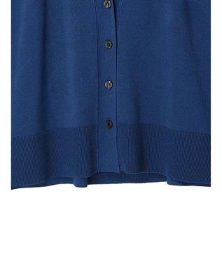 Green Parks 洗える　ステッチ入りＶネックカーディガン Blue