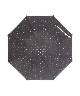 MOONBAT POLO RALPH LAUREN（ポロ ラルフローレン）晴雨兼用日傘 ドット 長傘 遮光率100％ 遮熱 UV ブラック