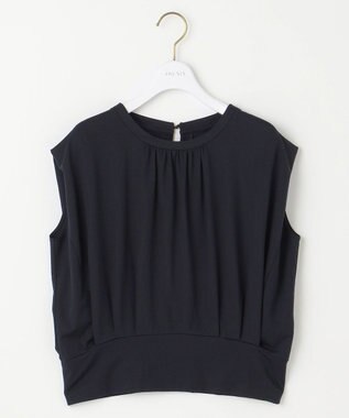 ANY SIS 【2SET】コンパクトトップス×ミスティプリントスカート セットアップ ネイビー