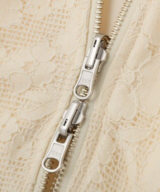 earth music&ecology 【WEB・一部店舗限定】レースリバーシブルブルゾン Ivory