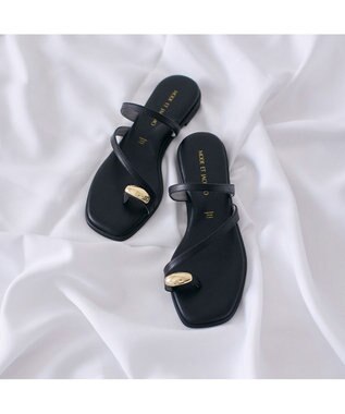 MODE ET JACOMO <MODE ET JACOMO>リングフラットトングサンダル