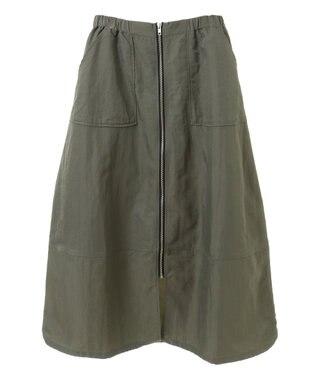 Green Parks フロントＺｉｐコクーンスカート Khaki