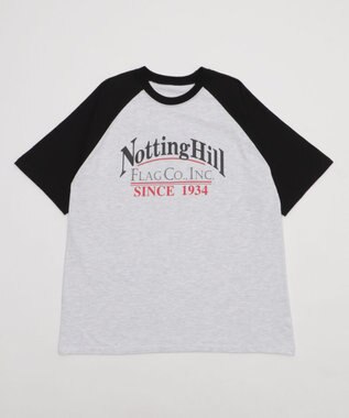 WEGO レタリングラグランT ブラック