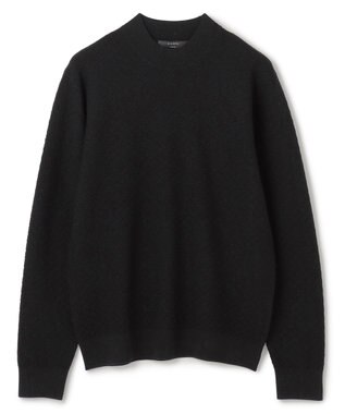 JOSEPH HOMME 新型【洗える】ヴィスコースリンクス　モックネックニット ブラック系