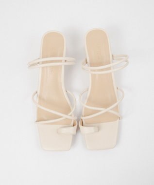 BONTRE 【PRECIEUX JOUET/プレシュウジュエ】ナロートングセットバックヒールサンダル/016PJ エクリュ