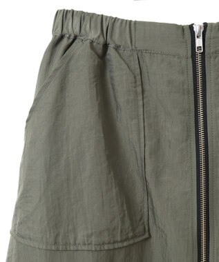 Green Parks フロントＺｉｐコクーンスカート Khaki