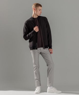 JOSEPH HOMME 【イージーケア】 ヴィスコースリンクス　ジップアップカーディガン グレー系