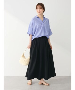 Green Parks ・ＳＵＧＡＲ　ＳＰＯＯＮ　ギャザーフレアスカート Black