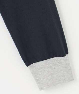 23区GOLF 【WOMEN】【ウォッシャブル】カラーブロックモックネック ニット ネイビー系1