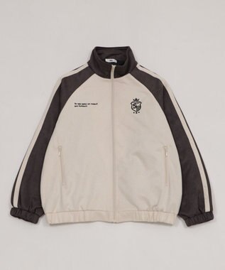 WEGO 【ユニセックス着用ITEM】フェイクスウェードトラックジャケット グレー