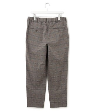 J.PRESS YORK STREET 【UNISEX】チェックストレッチイージーパンツ ブラウン系3