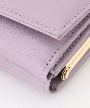 UNBILLION perche ジェムストーンがま口3つ折り財布 ラベンダー