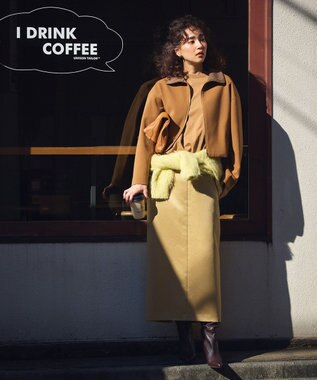 uncrave ラスターサテン スカート（uncrave WHITE） ベージュ