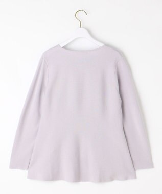 ANY SIS 【WEB・一部店舗限定】ペプラム ニット ラベンダー