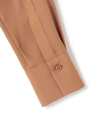 BEIGE， 【WEB限定】MAKALU / フリルブラウス Camel