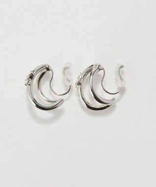 Phoebe 〈痛くないシリーズ/アレルギー対応〉シャイニーダブルフープライトフィットイヤリング　シルバー シルバー