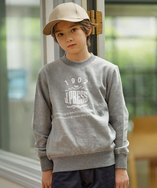 J.PRESS KIDS 【140-170cm】ハウスマーク トレーナー グレー系