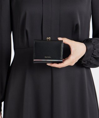Paul Smith スプレースワールトリム がま口財布 ブラック