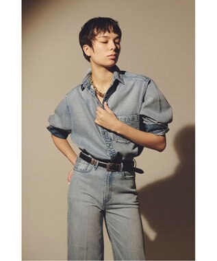 uncrave 【upper hights × uncrave】THE SENSE uncrave デニムシャツ フェザースカイブルー