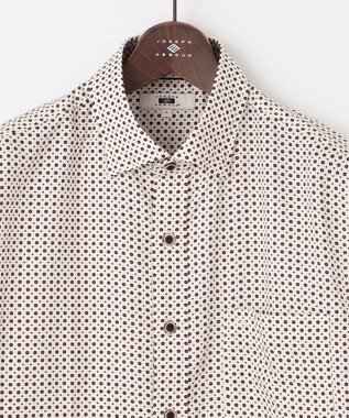JOSEPH ABBOUD 【サスティナブル素材】小紋プリント シャツ ワイン系5