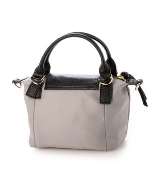 UNBILLION ペルケ perche / ナイロン×牛革かぶせジェムストーン2wayショルダーバッグ オーク