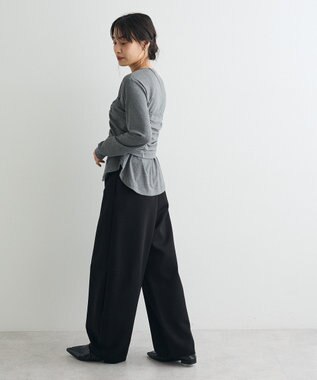 CRAFT STANDARD BOUTIQUE 2点セット/カーディガン＆ビスチェ Gray Mixture