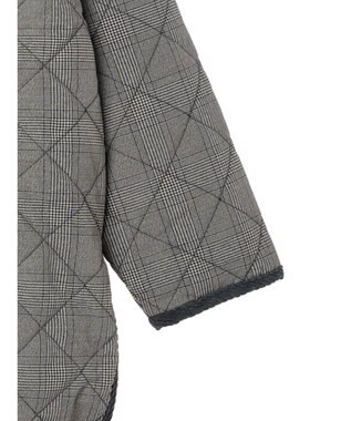 Green Parks キルティングノーカラーブルゾン Check