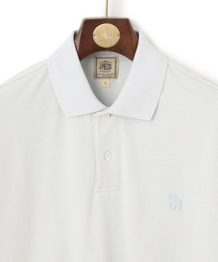 J.PRESS MEN 【大人気】アメリカンコットン鹿の子 バックブルポロシャツ サックスブルー系