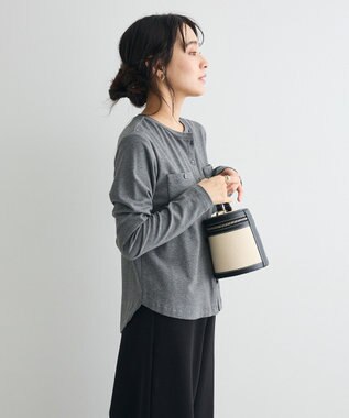 CRAFT STANDARD BOUTIQUE 2点セット/カーディガン＆ビスチェ Gray Mixture