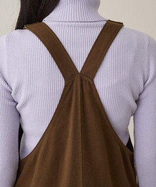 CRAFT STANDARD BOUTIQUE フロントジップジャンパースカート Brown