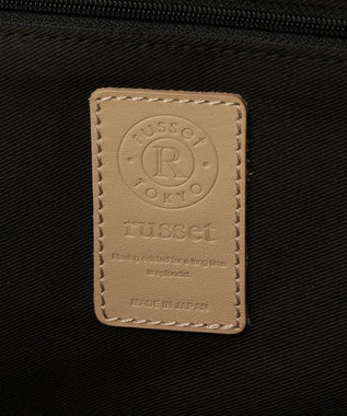 russet 《@__serako.r__企画》ソフトレザーフラップトートバッグ(CE-1678) Black