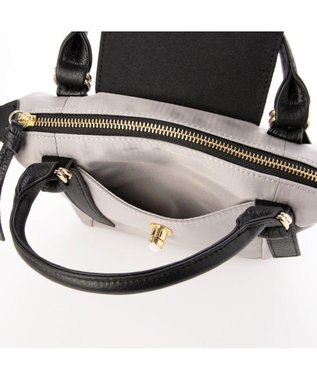 UNBILLION ペルケ perche / ナイロン×牛革かぶせジェムストーン2wayショルダーバッグ オーク