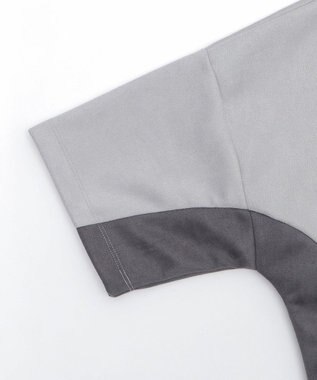 WEGO 【ユニセックス着用ITEM/MLサイズ展開】フェイクスウェードドルマンハーフZIPT（SS） ライトグレー