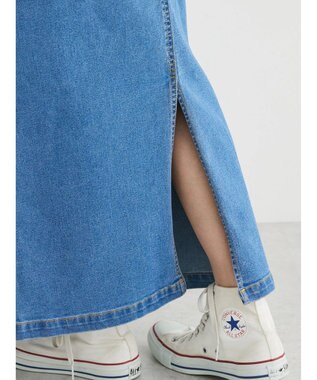 Green Parks ＧＵＭストレッチタイトデニムスカート Light Blue