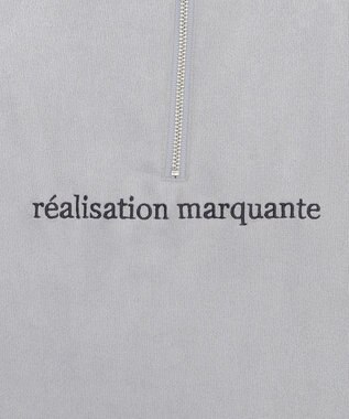 WEGO 【ユニセックス着用ITEM/MLサイズ展開】フェイクスウェードドルマンハーフZIPT（SS） ライトグレー