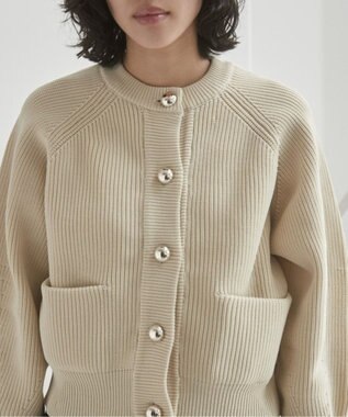 WEGO 【ANGIE VINTAGE】メタルボタンカーディガン ホワイトアイボリー