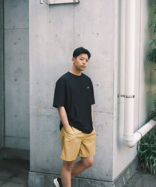 SHARE PARK MENS 【UVカット・吸水速乾・ストレッチ・軽量 】バンダナバックプリントＴシャツ ブラック系