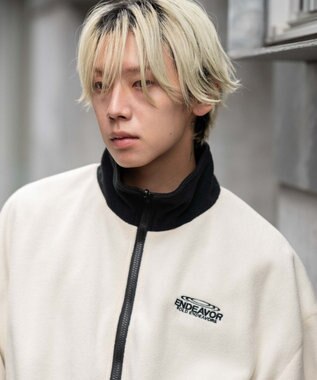 WEGO 【ユニセックス着用ITEM/リバーシブル/2WAY】リバーシブルフリースブルゾン ブラックその他