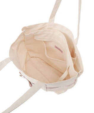 Maison de FLEUR マルチポケット帆布トートMバッグ Ivory