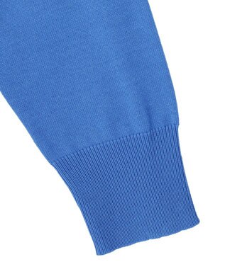 Green Parks パール調ボタン付き２ＷＡＹニットプルオーバー Blue