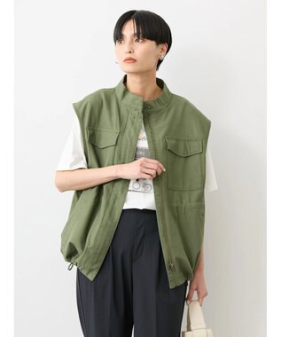 AMERICAN HOLIC ミリタリーアウトポケットベスト Khaki