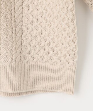 J.PRESS LADIES 【洗える】EIGER CORD カーディガン ホワイト系