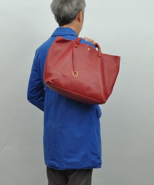 UNBILLION 【テレビ ドラマ着用アイテム】Otias シュリンクレザートートバッグ レッド