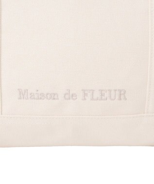 Maison de FLEUR マルチポケット帆布トートMバッグ Ivory