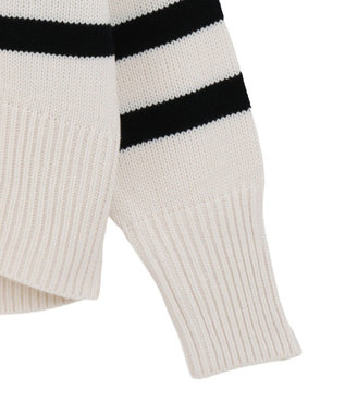 Green Parks こなれ主役ニットプルオーバー Border